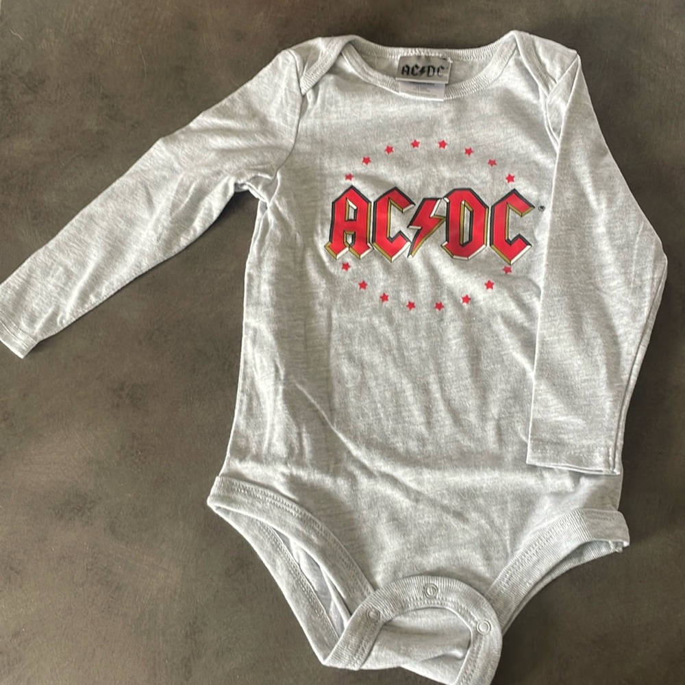 AC/DC long sleeve bodysuit